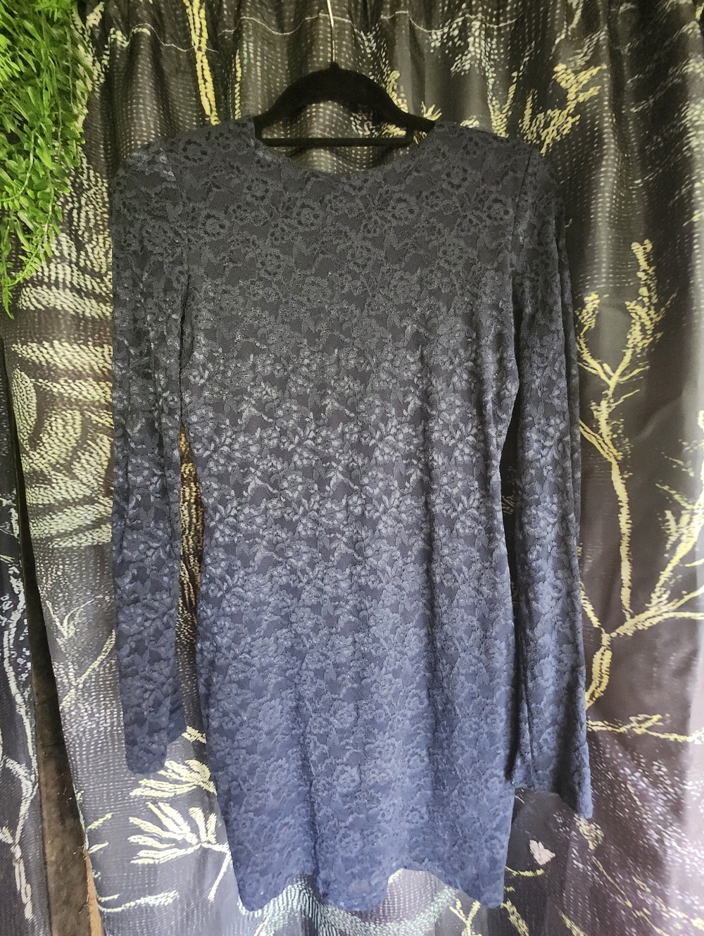 Victorias Secret Blue Lace Bodycon Dress